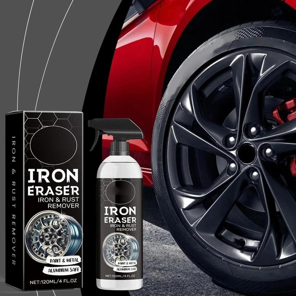 Iron Eraser Rust Remover Spray – Car Wheel Paint Brake Dust Fast Cleaner 120ml