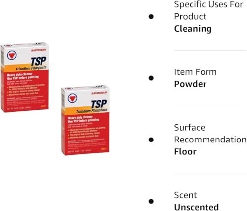 Trisodium Phosphate (TSP) 1LB (16oz) – 2 Pack, Heavy-Duty Cleaner & Degreaser