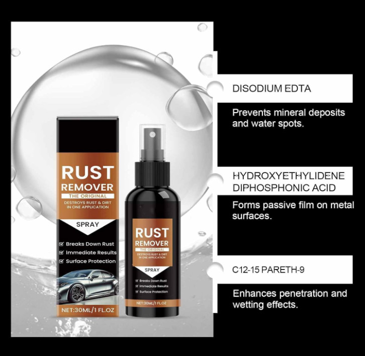 3 Pcs Nexa Rust Remover Spray, 2026 Upgrade Rust Remover for Metal, Car Scratch
