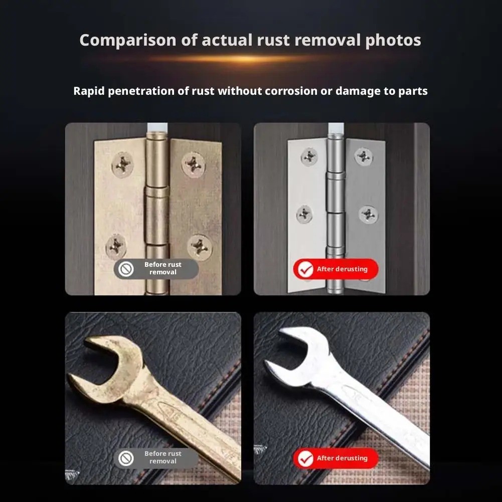 Multifunctional Metal Rust Remover,Rust Removal Spray,Anti-Rust Lubricant Spray