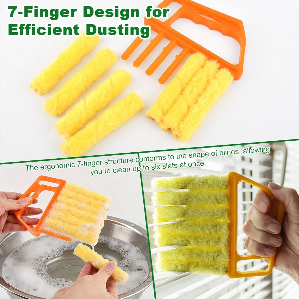 “5Pcs Blind Cleaner Tool Set for Vents, Blinds, Fans Washable & Detachable”