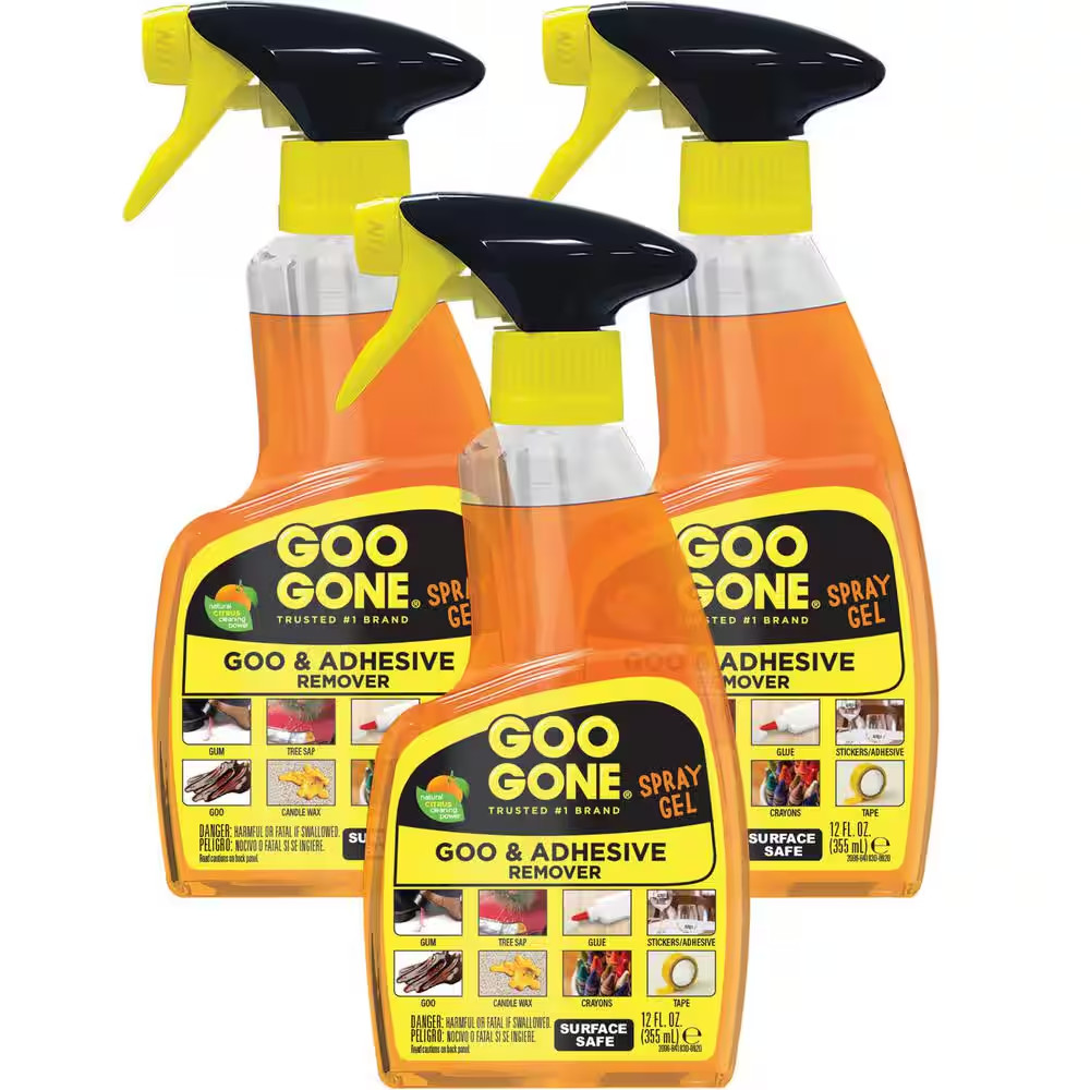 Goo Gone Goo and Adhesive Remover & Cleaner – 12 oz. 3 Pack