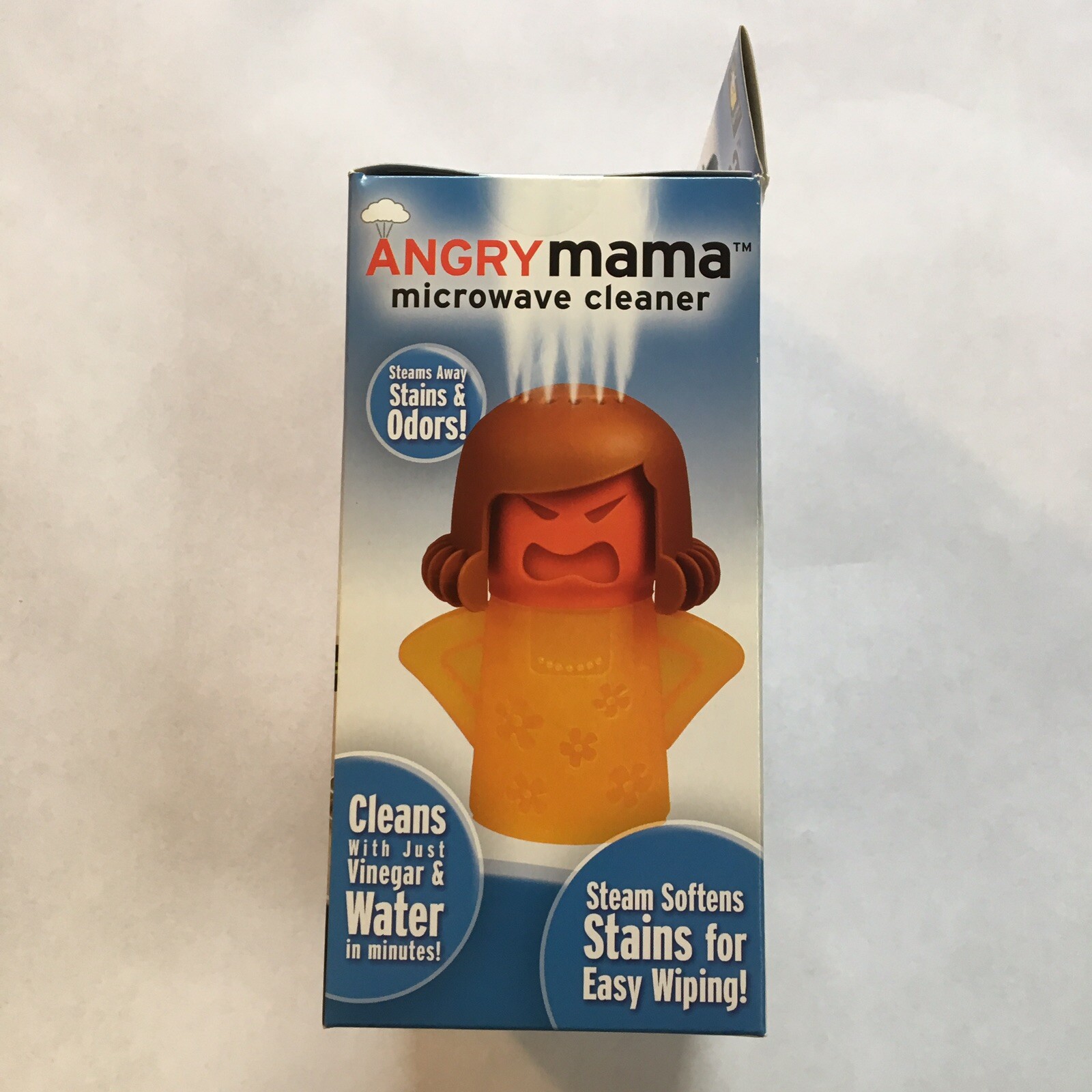 Angry Mama Microwave Cleaner Steam Cleaning Gadget NIB