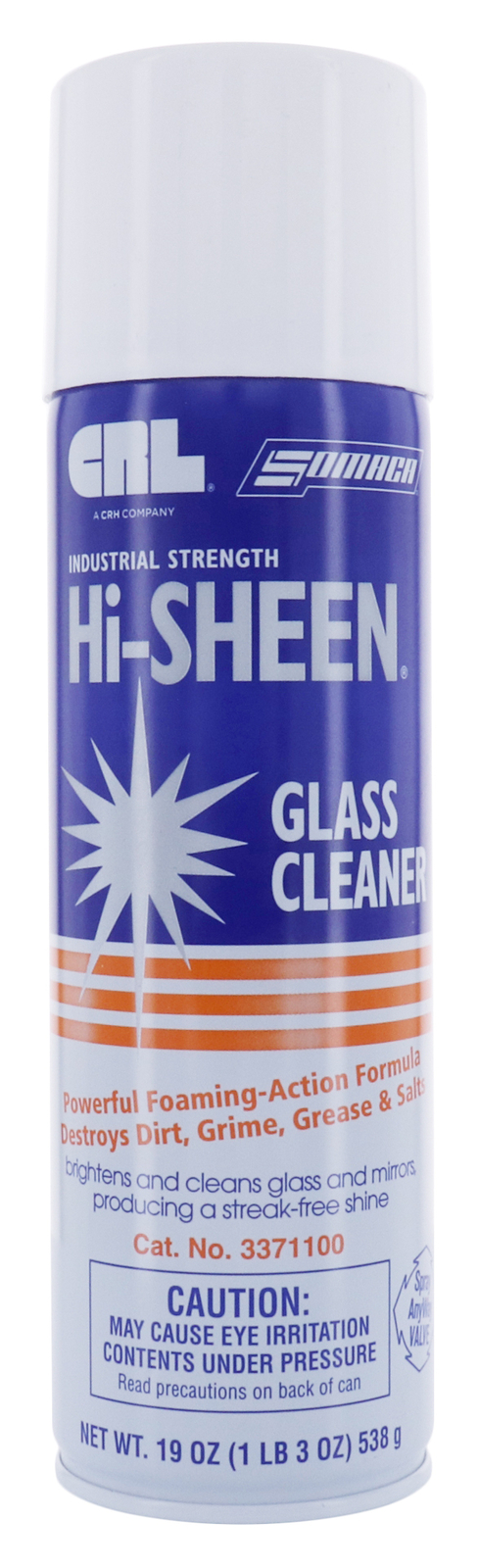 CRL 3371100 SOMACA Hi-SHEEN Glass Cleaner – 19 oz Can – pack of 12