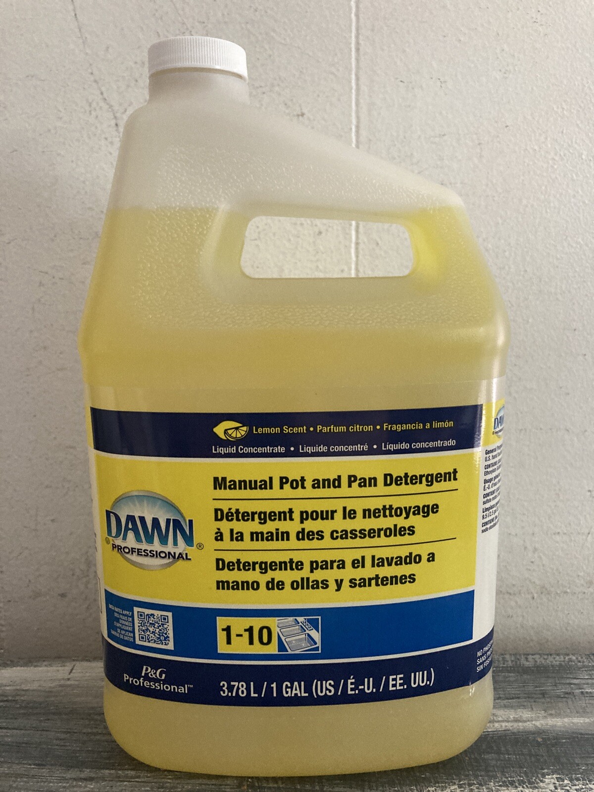 Dawn Professional Manual Pot And Pan Detergent, 1 Gallon(pack Of 4) – Lemon