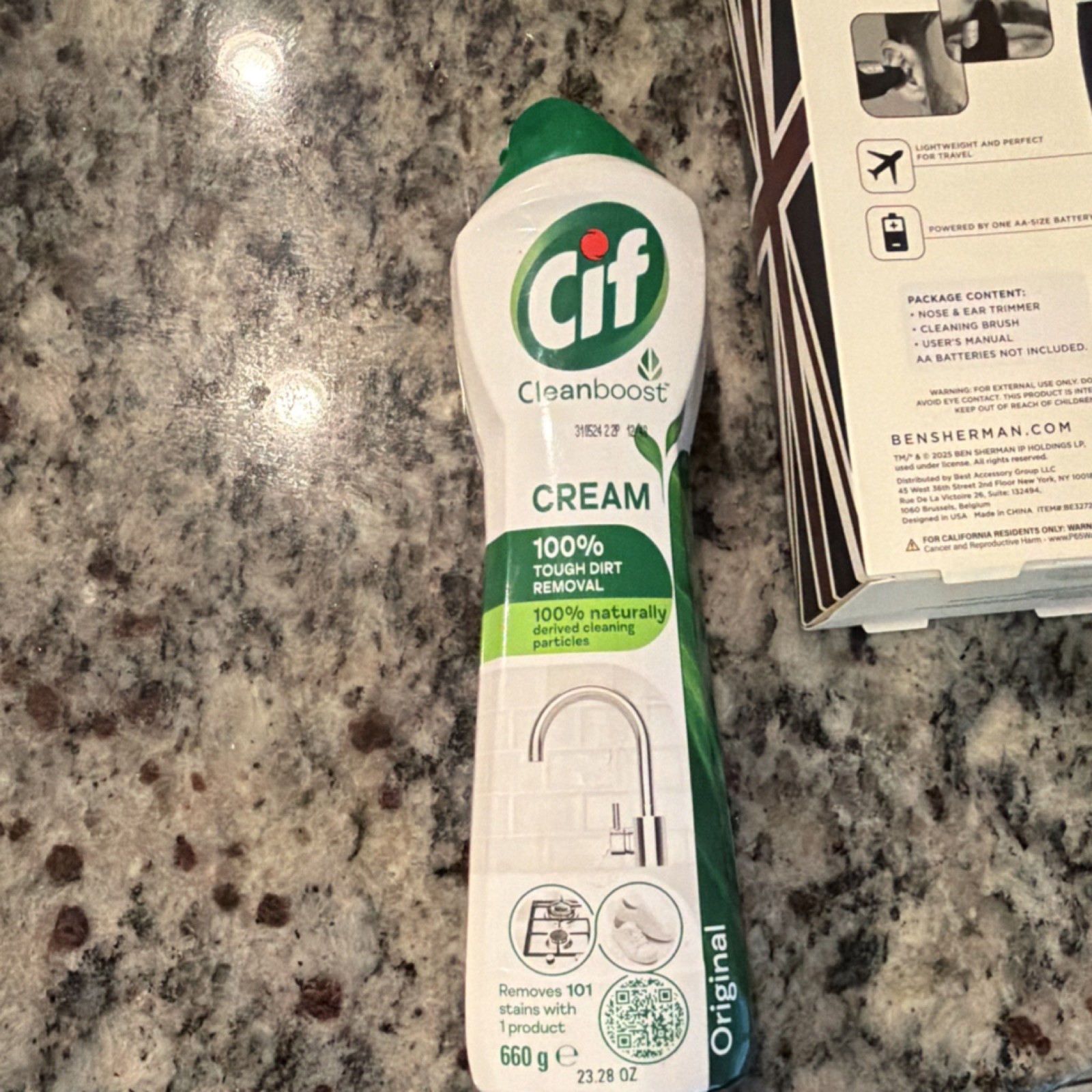 Cif Cleanboost Cream Cleaner Original Scent 660g Removes 101 Stains