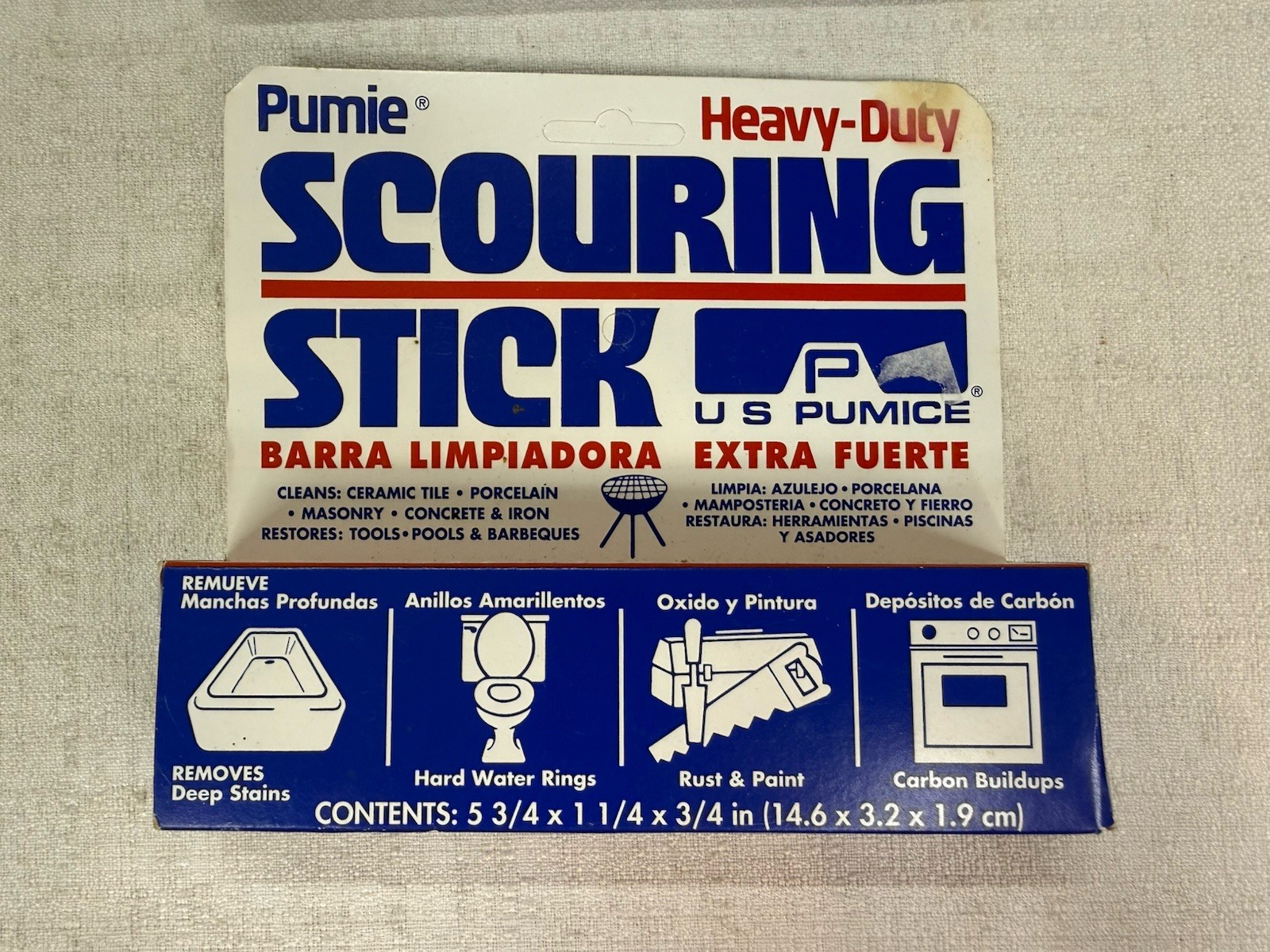 Pumie Heavy Duty Pumice Scouring Stick Cellulose Scouring Pad Lot Of 2