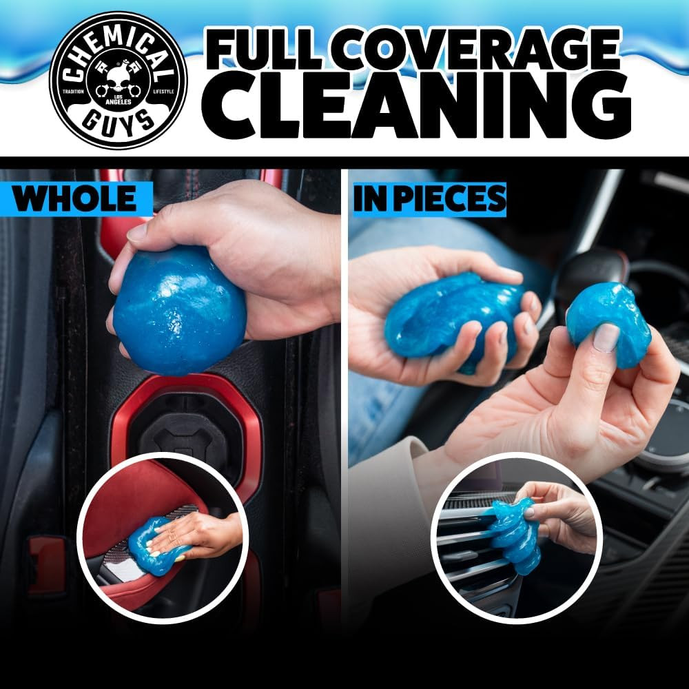Chemical Guys Sticky Icky Car Cleaning Gel, Green Apple, Interior Car Cleaner, R