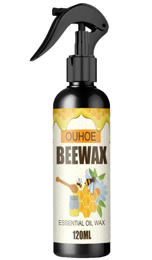 Natural Beeswax Wood Polish Furniture Conditioner Cleaner 120mL Sealed