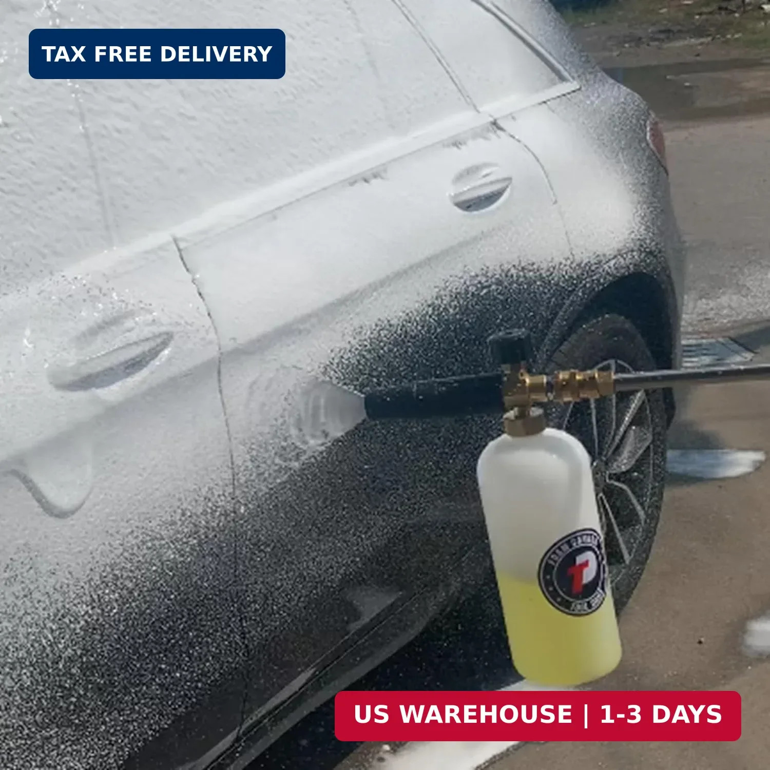 Tool Daily Foam Cannon Bottle with Straw, Replacement Foam Spray Bottle for Car