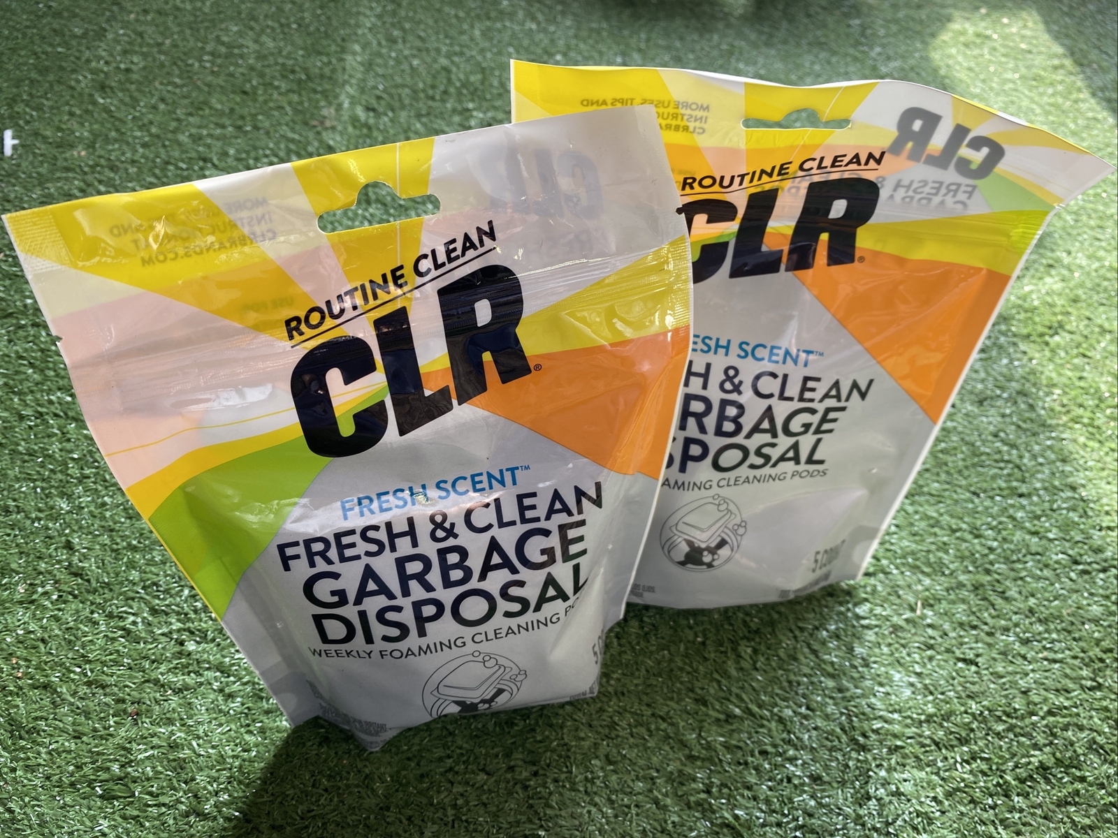 2pc CLR Fresh & Clean Garbage Disposal Fresh Scent Weekly Foaming Cleaning Pods5
