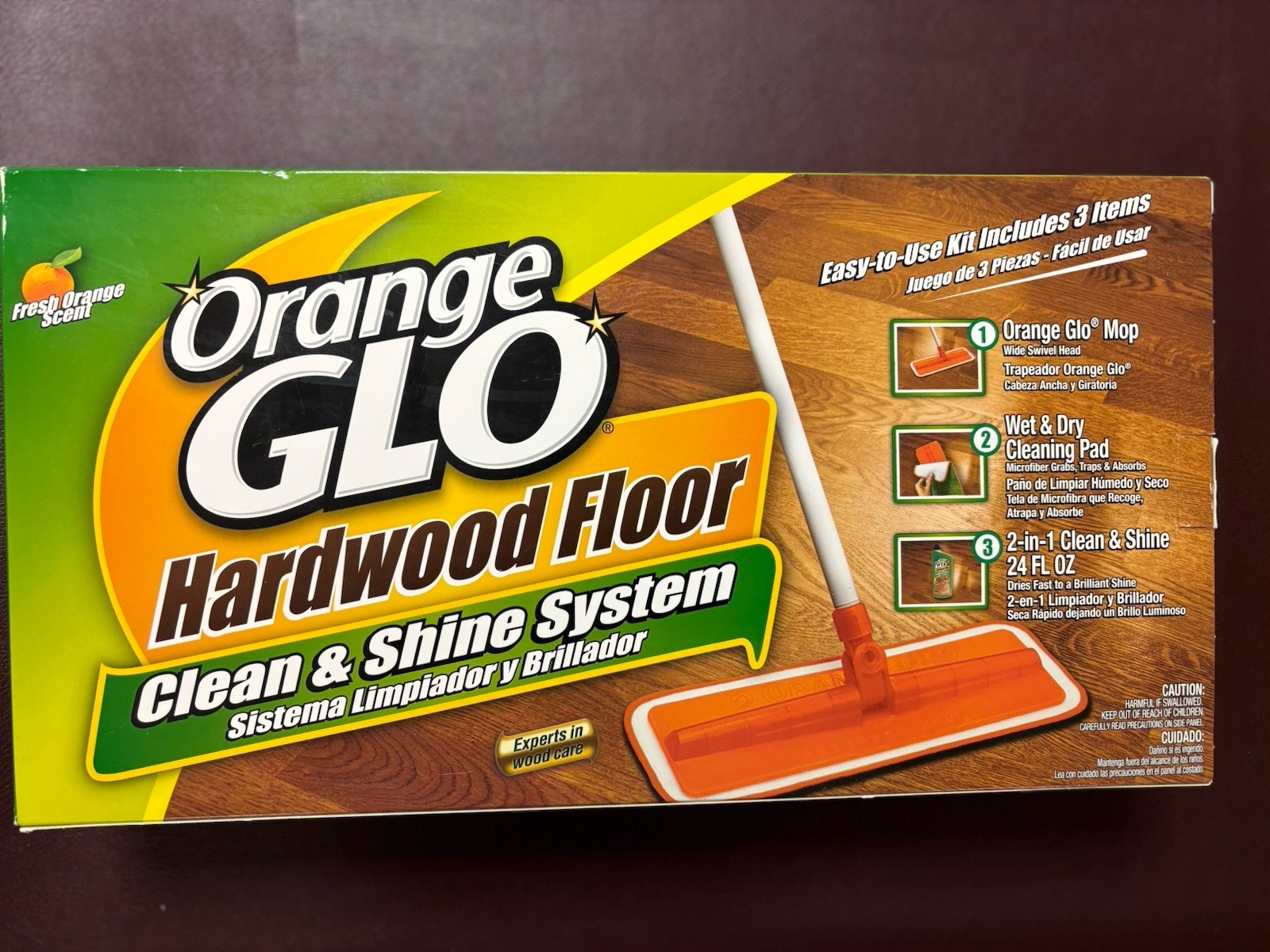 Orange Glo Hardwood Floor Clean & Shine System Starter Kit Brand New