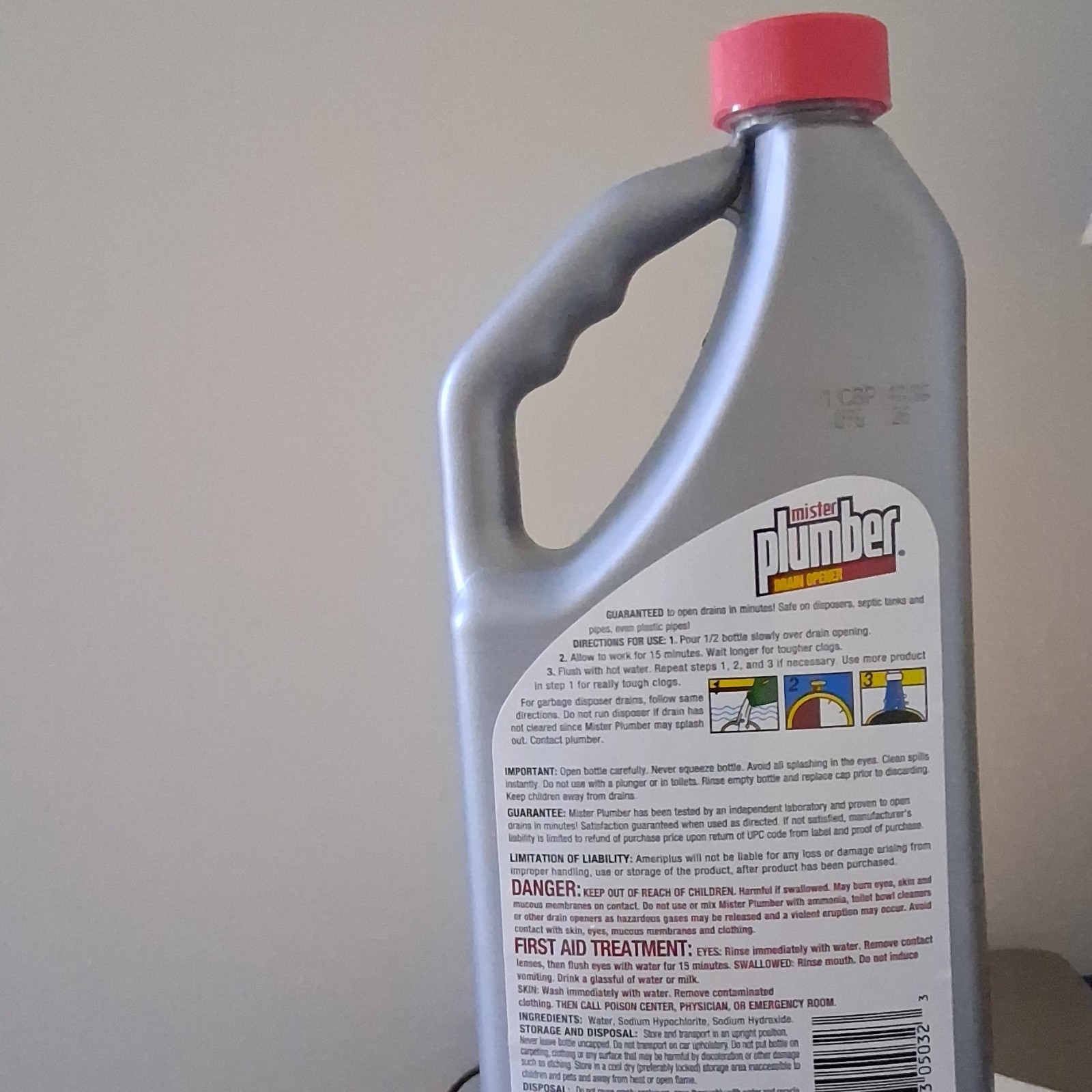 Mister Plumber Professional Formula Drain Opener Liquid 32 fl oz Scent Free
