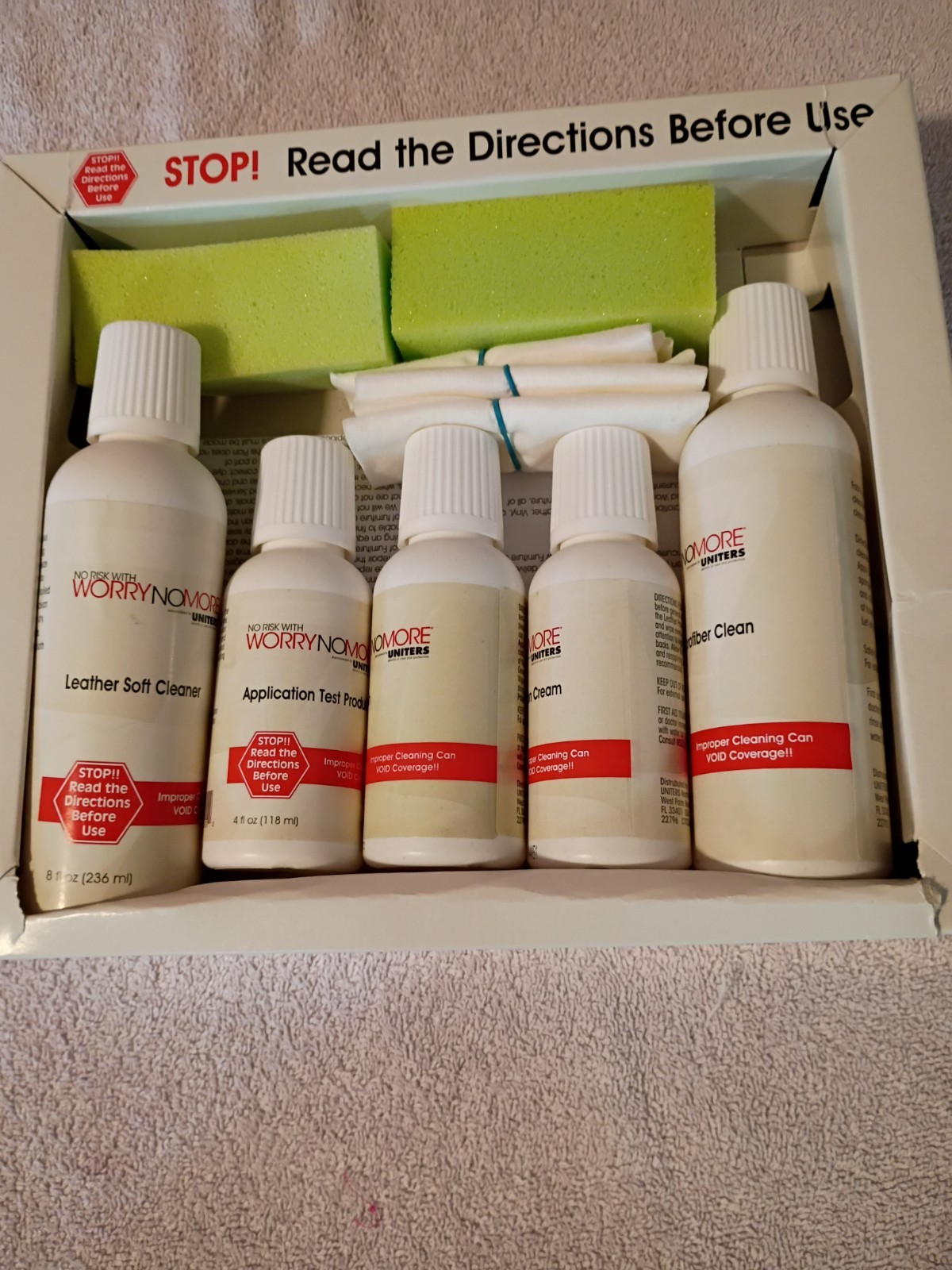 NEW Uniters Furniture Cleaning & Protection Kit for Microfiber Leather Wood