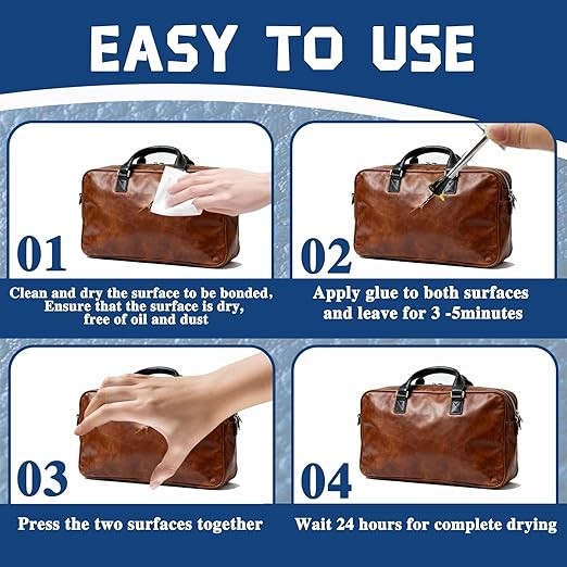 Adhesive,120ML Repair Glue Cement,Super Glue with Brush for Purses,Sofas,Furnitu