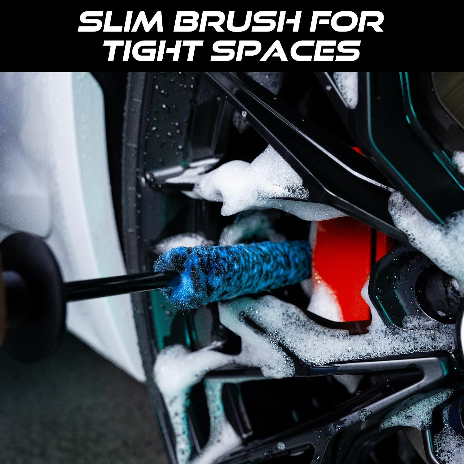 VIKING Wheel Barrel Brush Set, Cleaning Brush for Wheels and Car Detailing Kit,