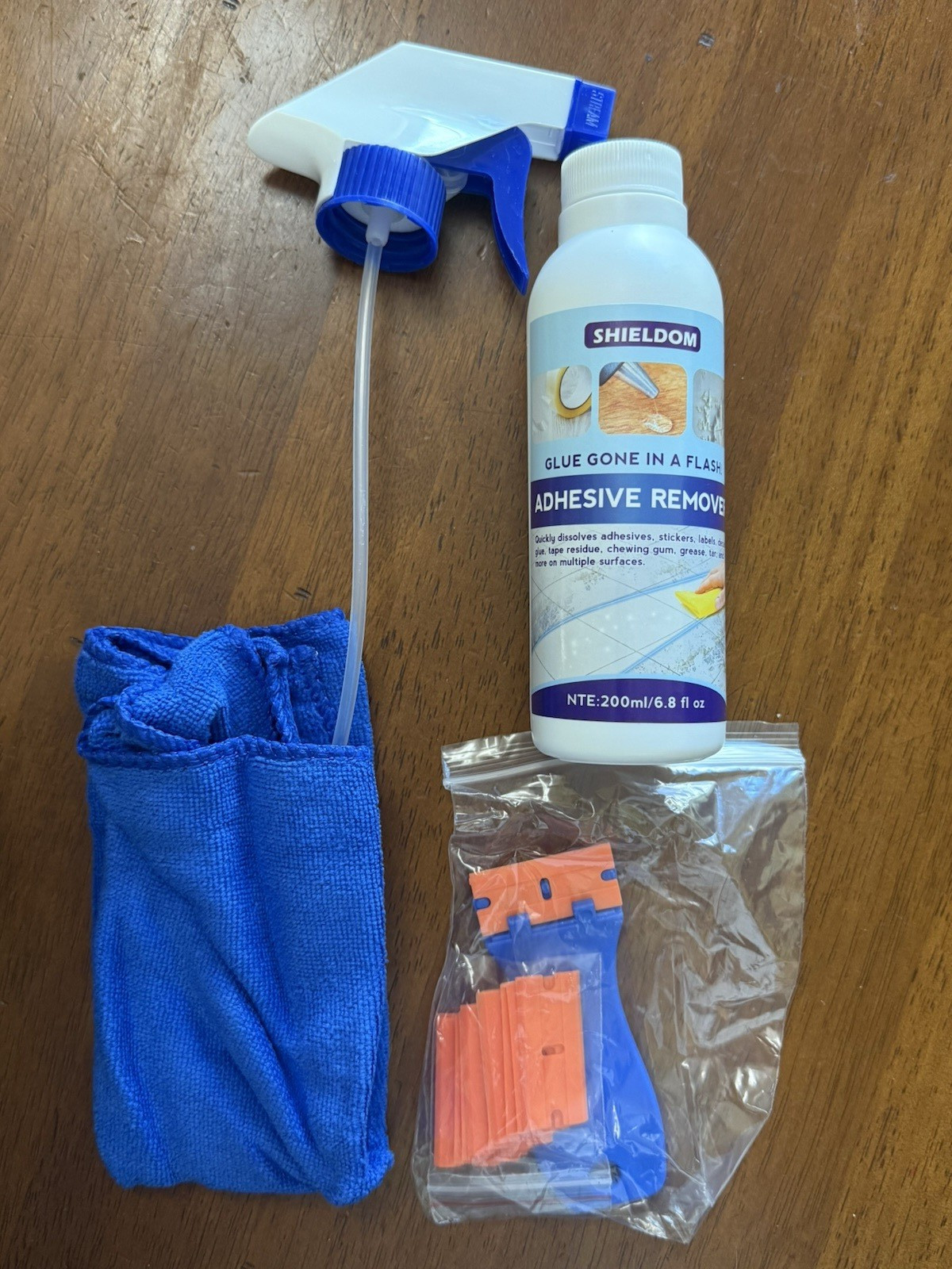 SHIELDOM Adhesive Remover, Dissolve & Soften Adhesives on Car Glass and Paint