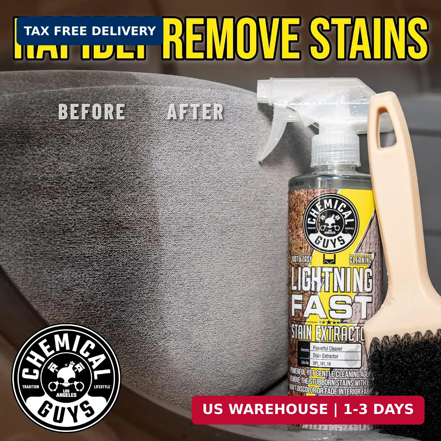 Chemical Guys Lightning Fast Carpet and Upholstery Stain Extractor – Chemical Gu