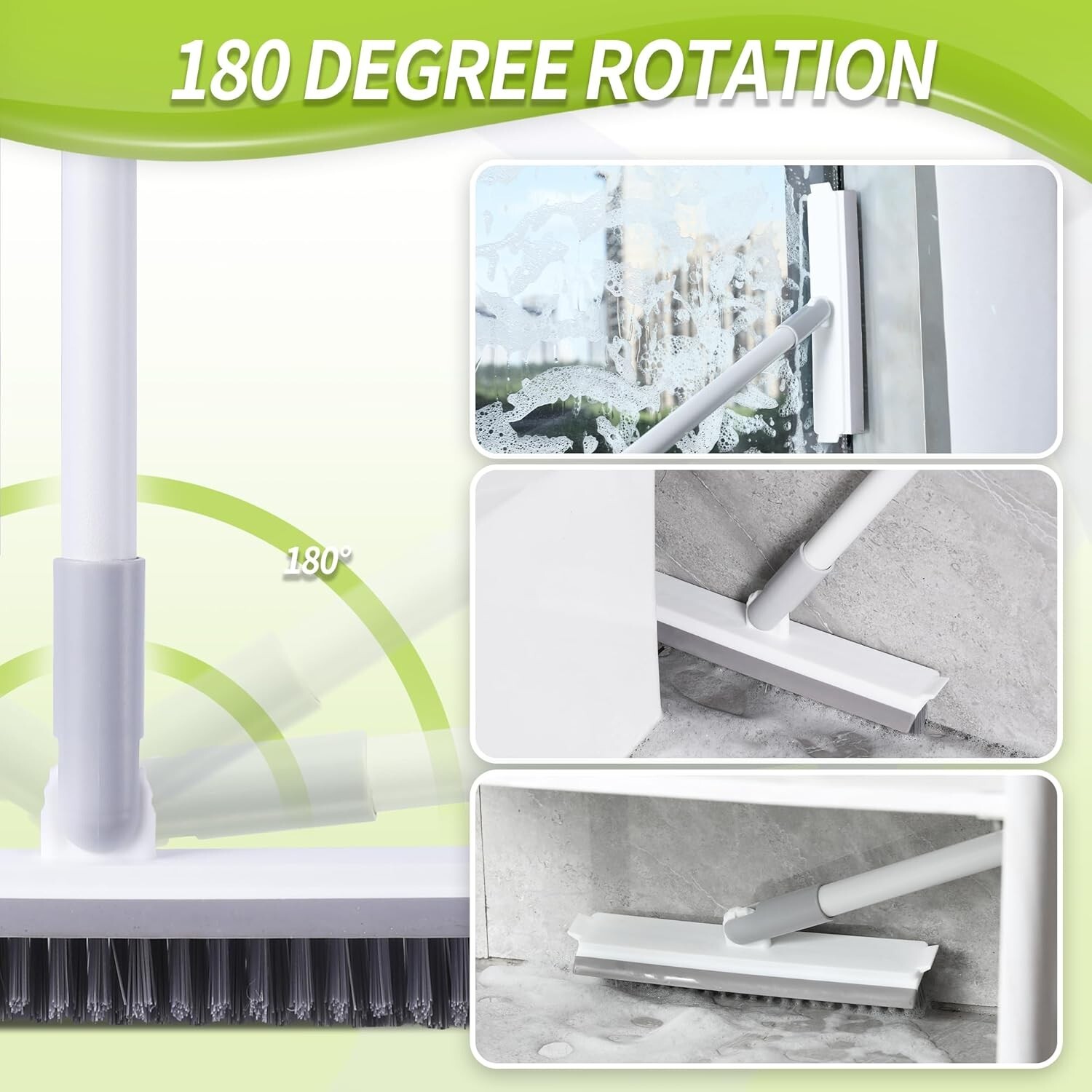 Grout Brush with Short/Long Handle Grout Cleaner for Tile Floors Shower Tile
