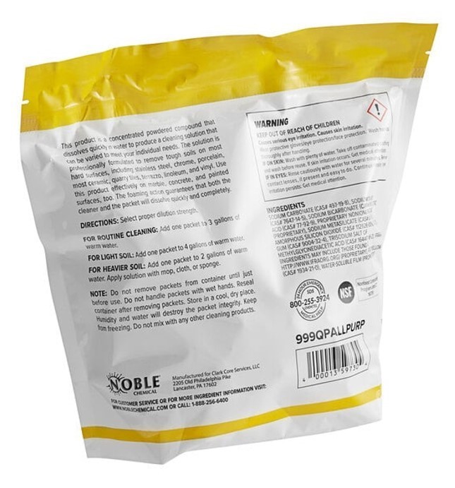 QuikPacks 0.5 oz. Concentrated All Purpose Cleaner/Deodorizer 90 Count Bag