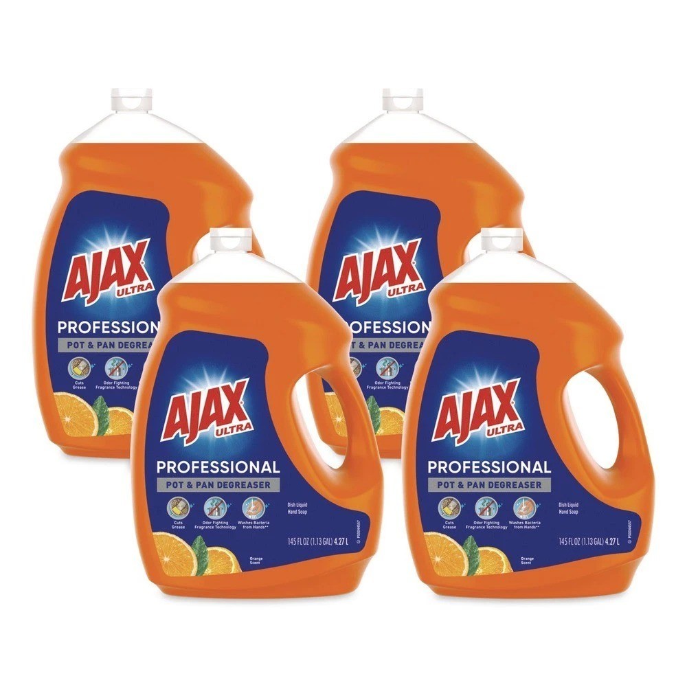 Ajax 61034313CT 145 oz Dish Detergent – Orange Scent (4/Carton) New