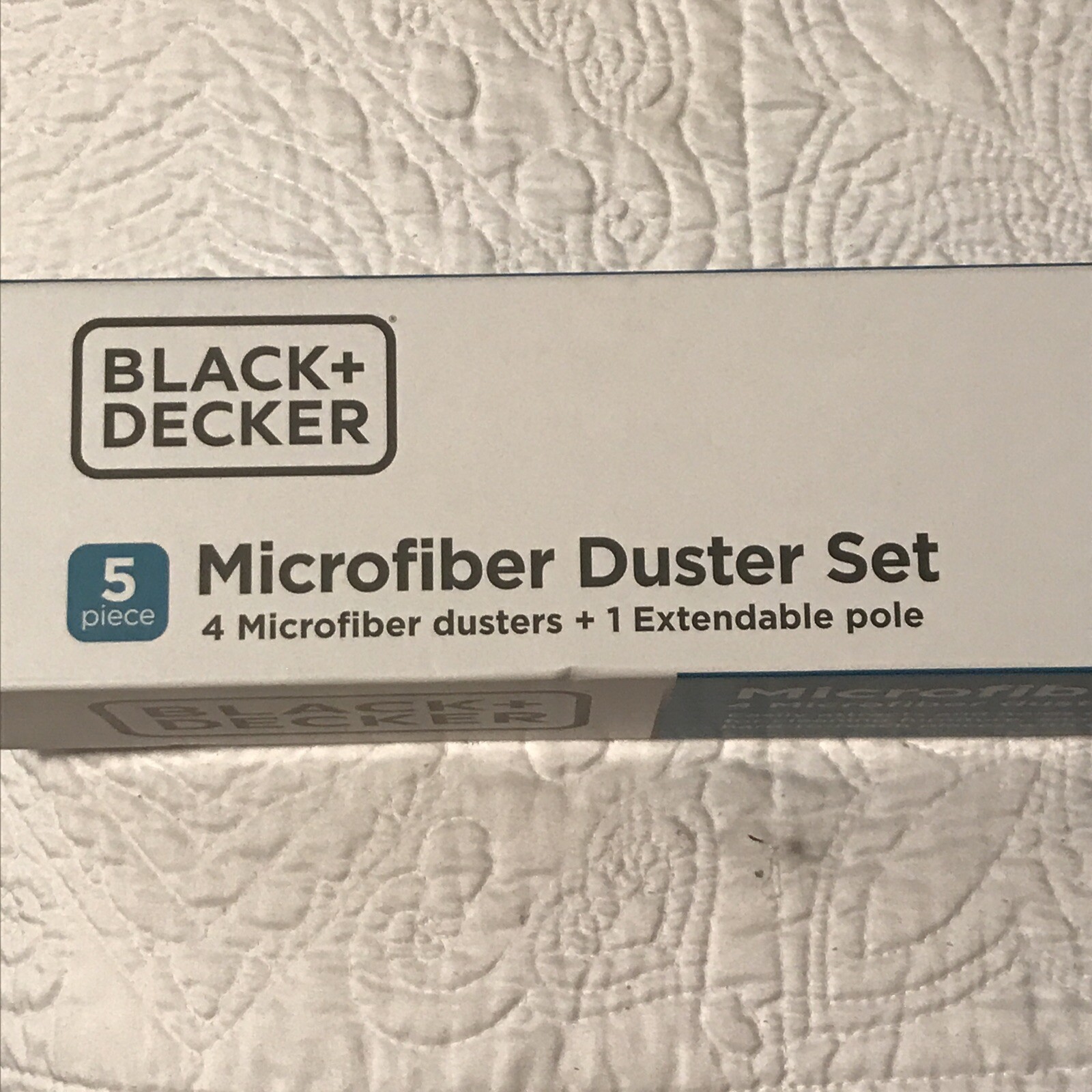 Black & Decker 5 Pc. Microfiber 100” Extendable Pole Woolly Duster Kit NIB