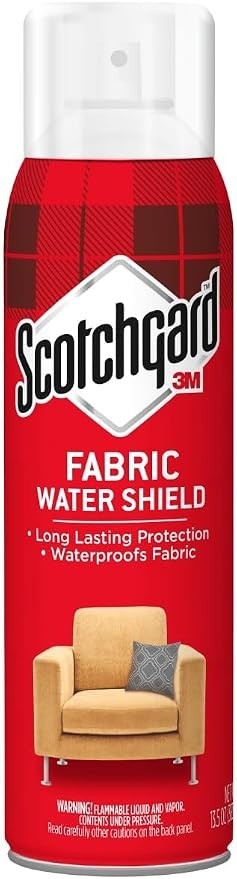 Fabric Water Shield 13.5 Ounce Aerosol Spray Repels Water Upholstery Furniture