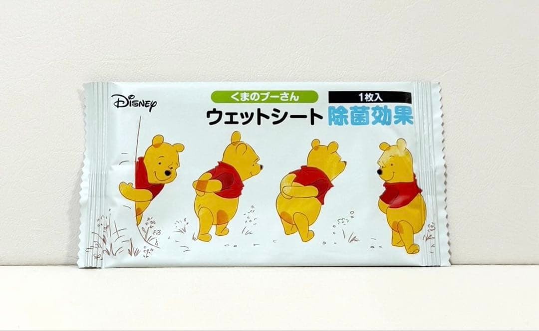 Disney Winnie the Pooh Wet Wipes Individually Wrapped 40 Sheets Japan