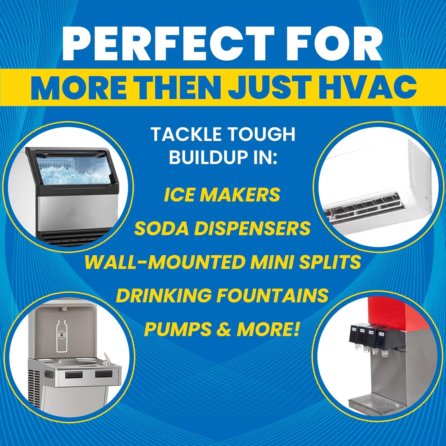 HVAC Drain Line Cleaner – 16Oz / 8 Months Supply Bleach-Free, Fast-Acting, Long-