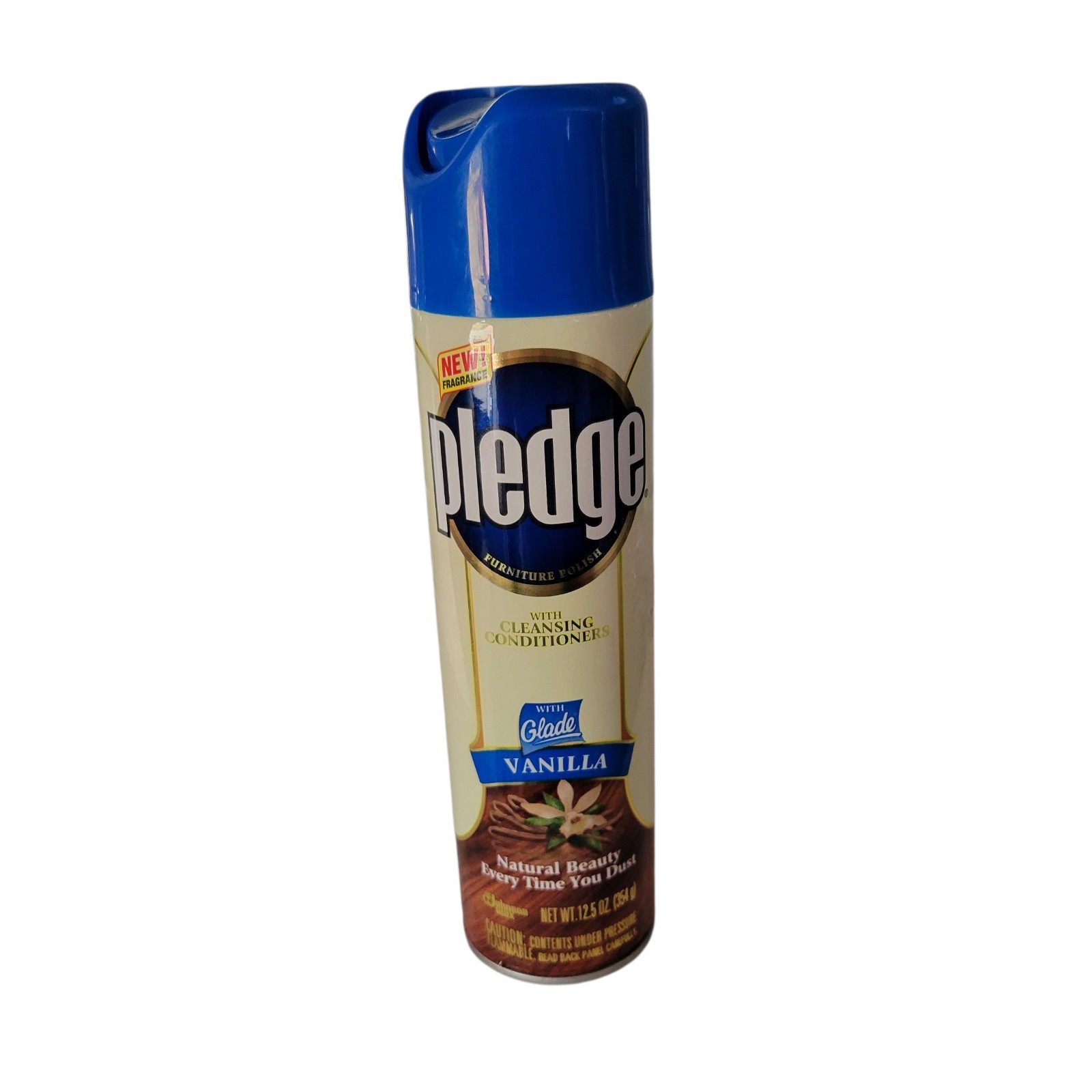 Vintage PLEDGE with GLADE VANILLA Furniture Polish Spray 1998 12.5 oz NOS Movie
