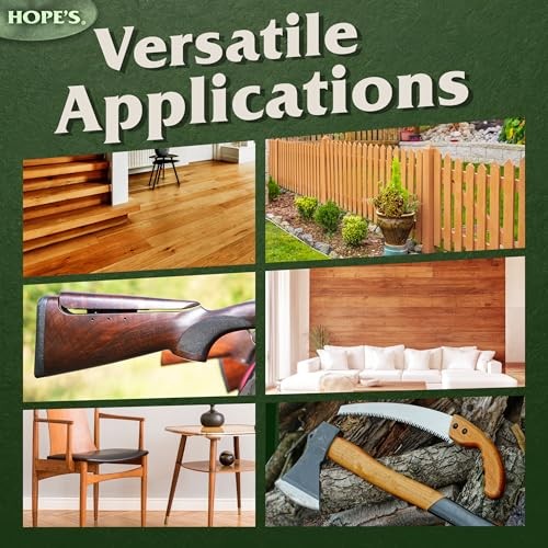 HOPE’S 100% Pure Tung Oil, Food Safe, Premium Waterproof Assorted Colors