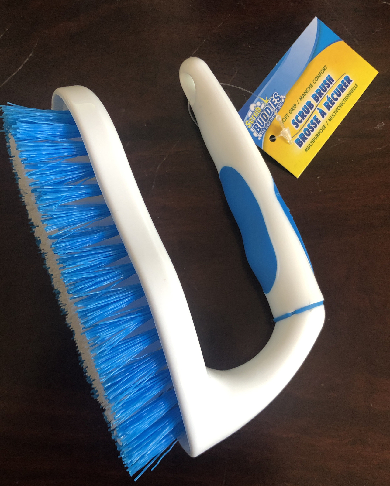 Scrub Buddies Scrub Brush 5 Inch Handle , One Inch Wide Handle. Brush 6 Inches
