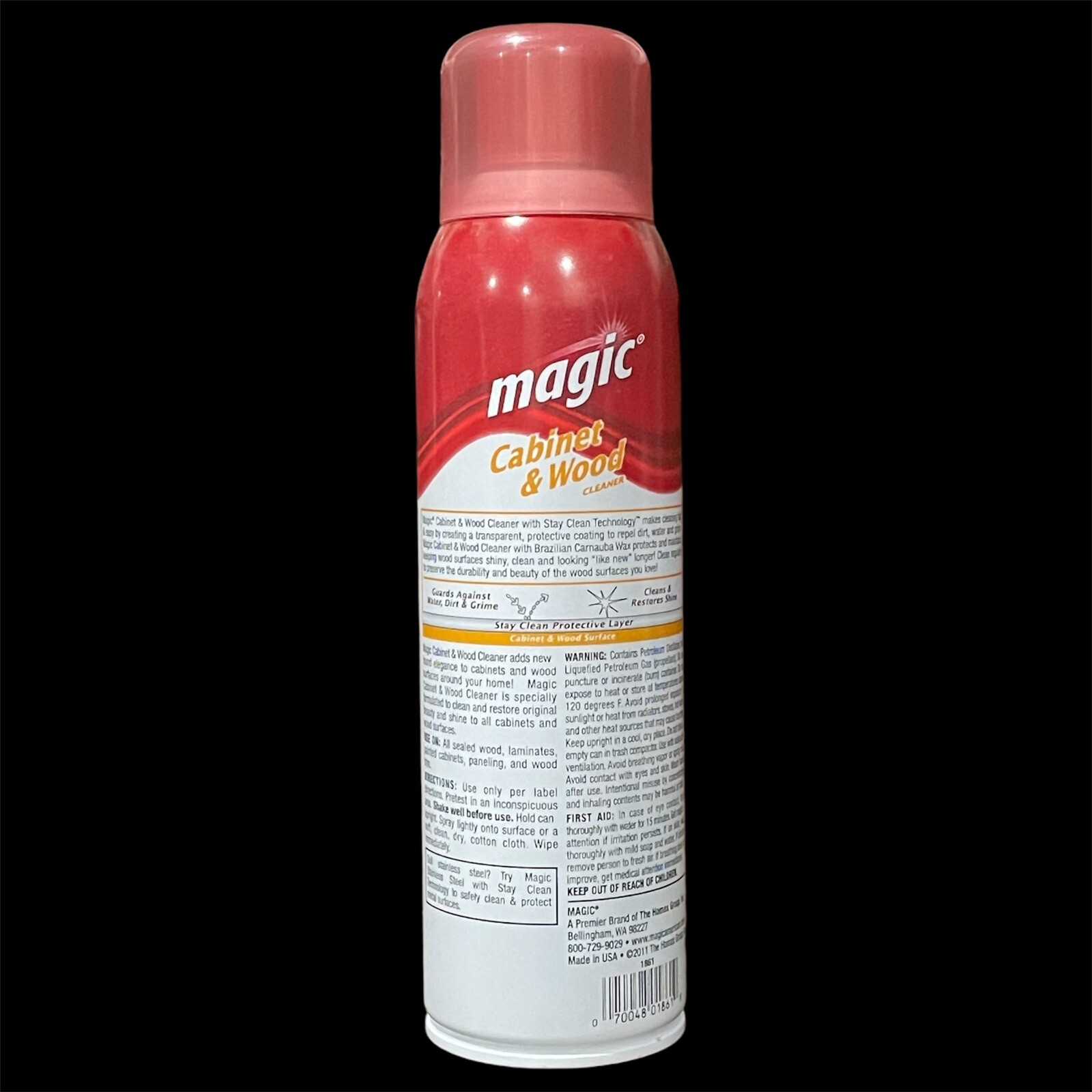 Magic Cabinet and Wood Cleaner Polish Aerosol 17oz New Discontinued Lot Of 2 Can