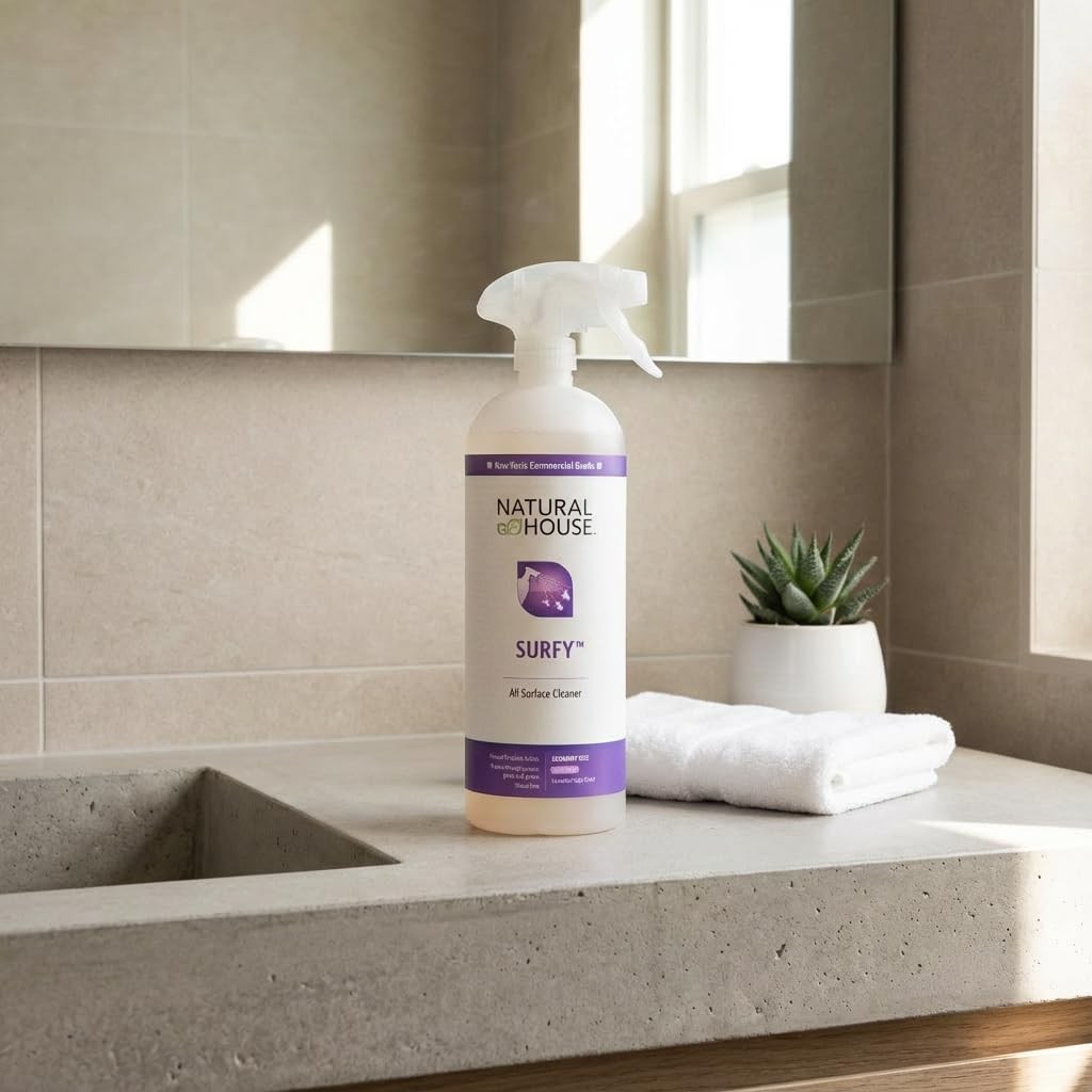 Natural House Surfy – Plant-Based Enzyme All-Purpose Cleaner Spray – Multi-Su…