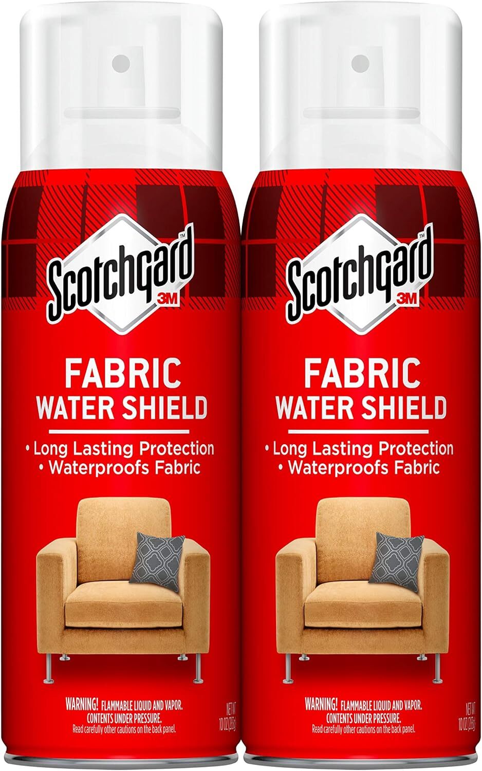 Scotchgard Fabric Water Shield ,Water Repellent Spray Two 10 Oz Cans (Pack of 2)