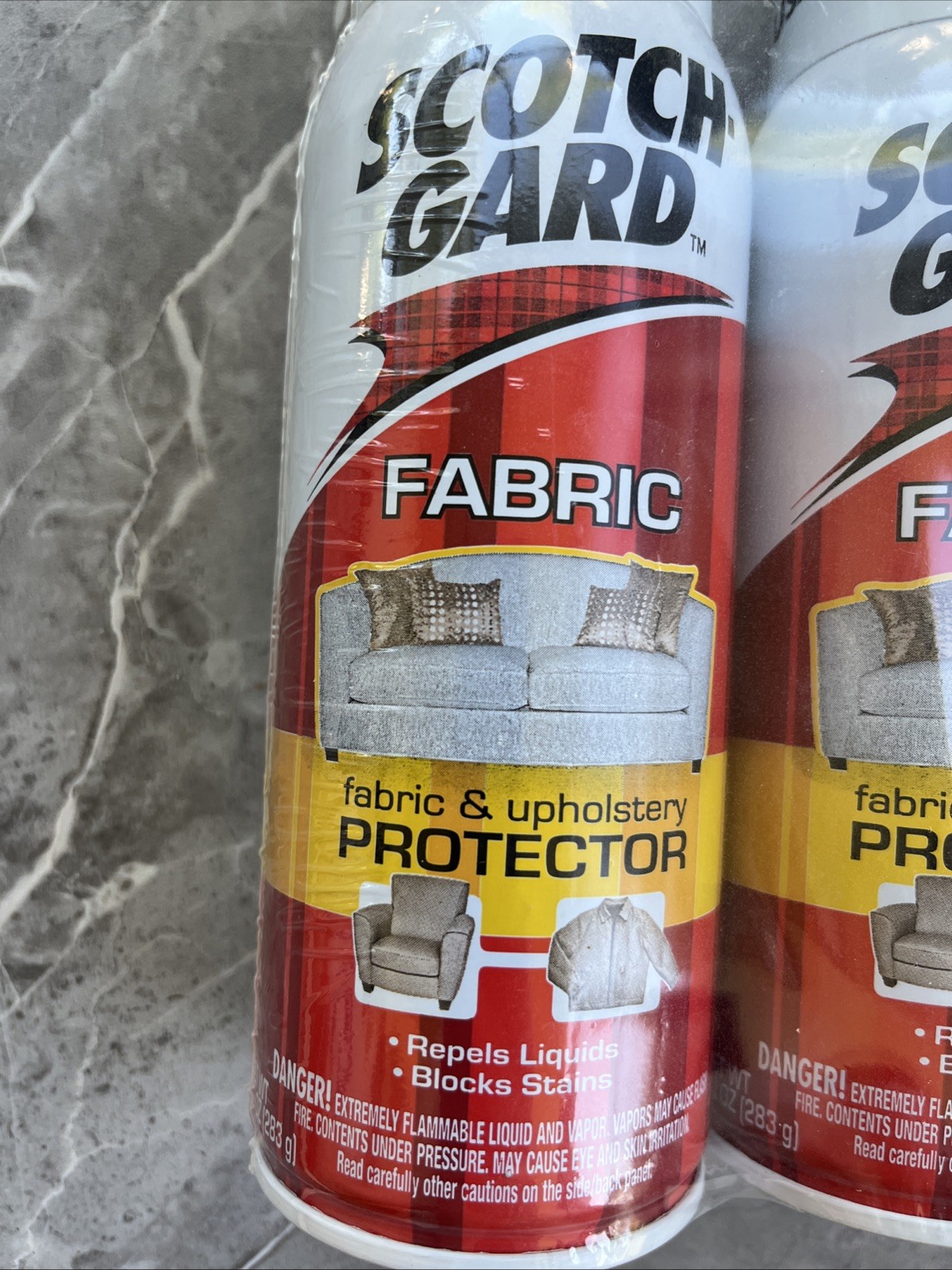 Scotch-Guard – original Fabric Upholstery Protector 2 Cans 10 oz Each USA NEW