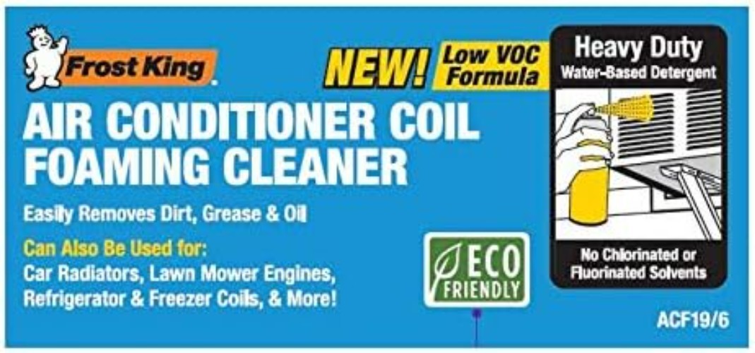 19 Ounce Heavy-Duty Foam Coil Cleaner – Effortlessly Cleans HVAC & Filters