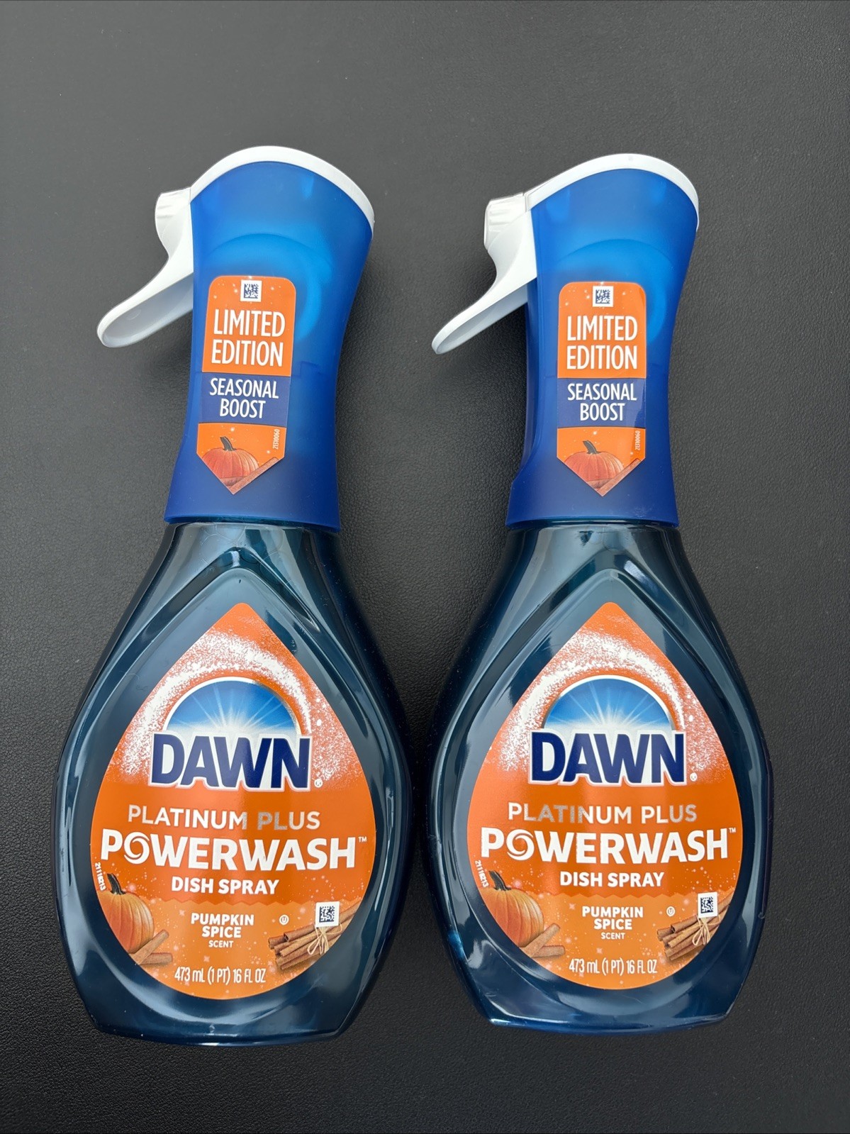 2x Dawn Limited Edition Powerwash Dish Spray Pumpkin Spice Platinum Plus New