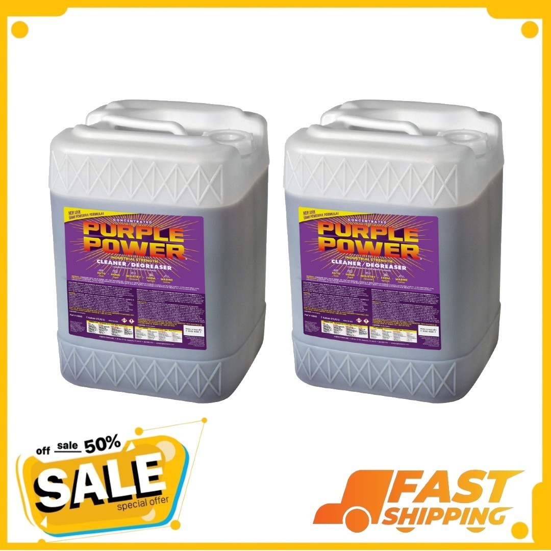 ( 2 Pack ) Purple Power Industrial Strength Cleaner and Degreaser, 5 Gallon