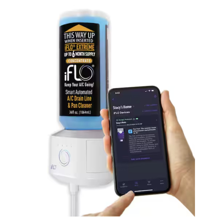iFLO Extreme AC Drain Line Cleaner 36oz Cartridge 6-9 Month Supply