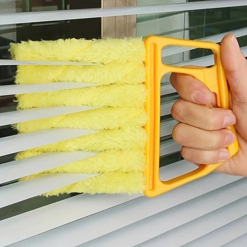 7 Slot Blinds Cleaning Brush Window Duster Air Vent Car Dust Remover Tool