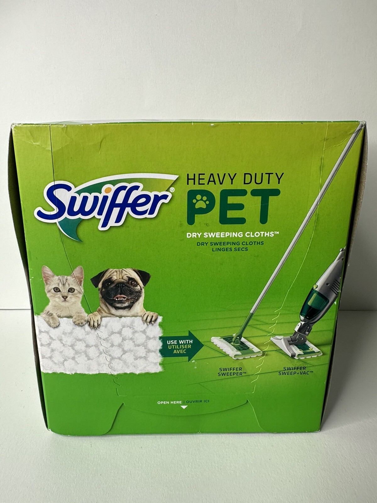 Sweeper Heavy Duty Pet Dry Refills, Febreze Odor Defense, 20 Ct Dry Pads