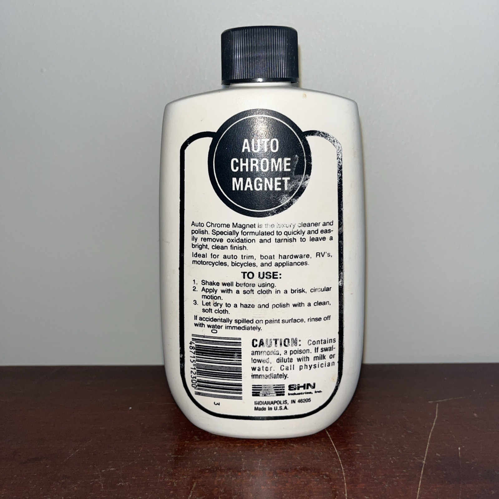 Vintage AUTO CHROME MAGNET Polish Cleaner 8oz Discontinued