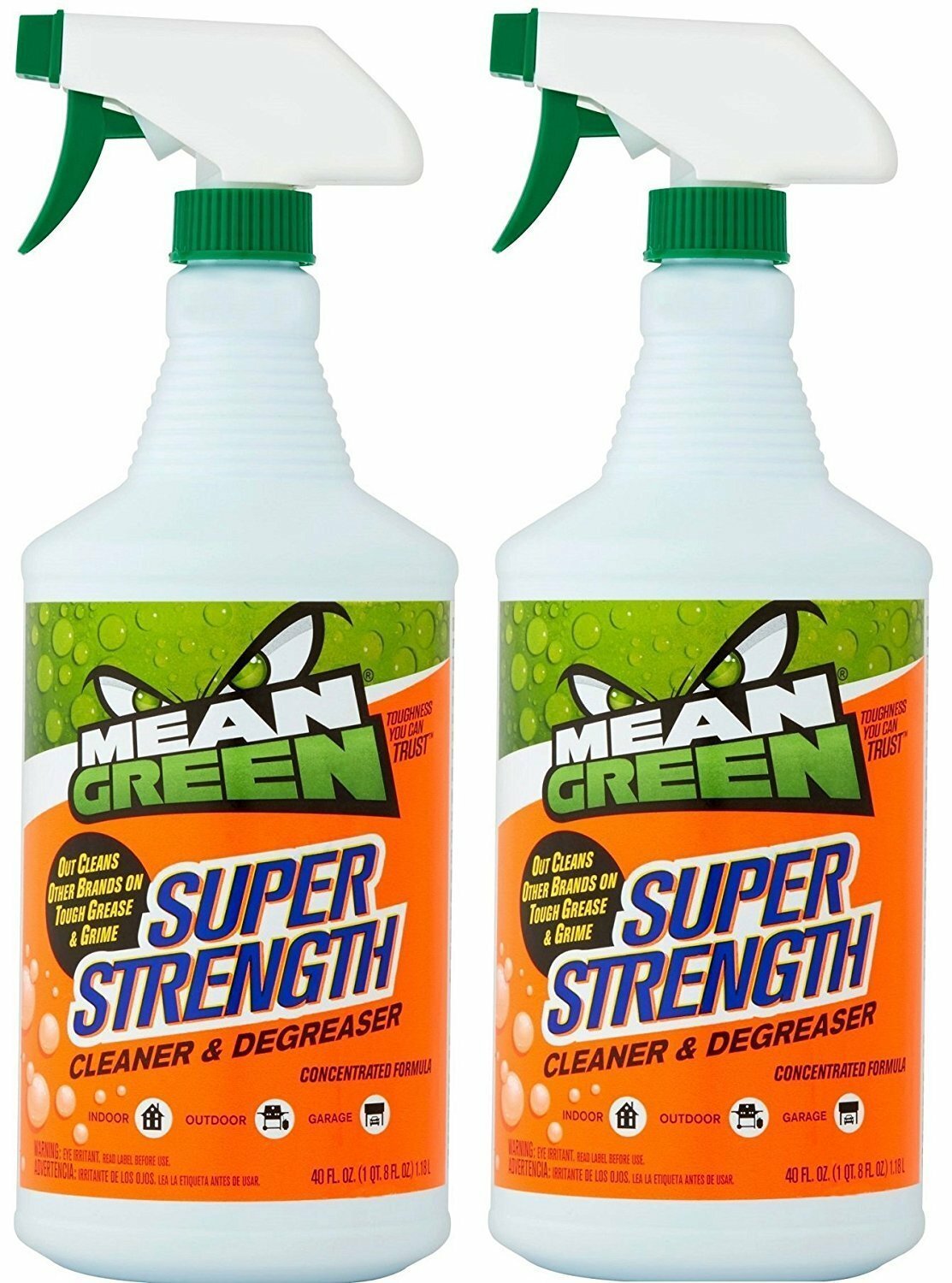 2 Pack: MEAN GREEN Super Strength Multi-Surface Cleaner & Degreaser – 40 Oz.