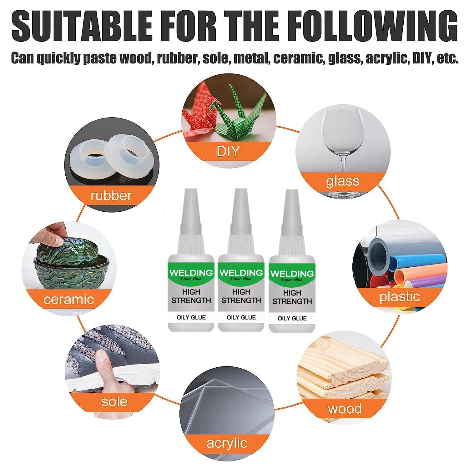 150Ml Wood & Parquet Adhesive, Welding High-Strength Oily Glue, Universal Super