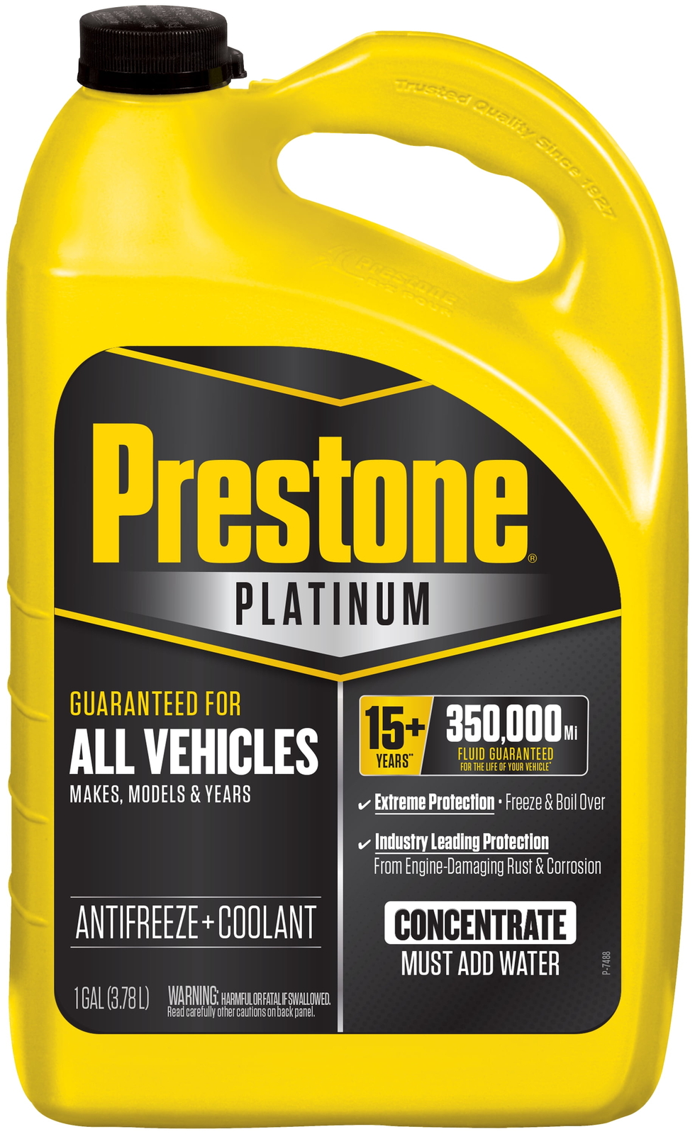 Prestone Platinum Antifreeze/Coolant-15yr/350k Mi All Vehicles Concentrate1gal