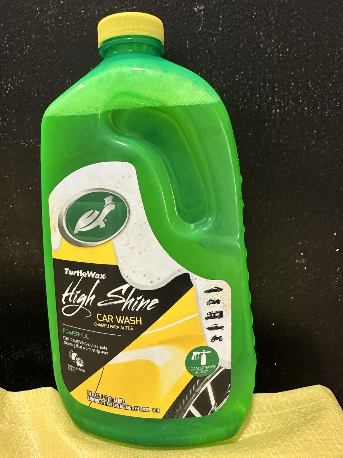 Turtle Shine 60 oz Foam Sprayer Ready for Car Detailing (fresh Lemon Scent)
