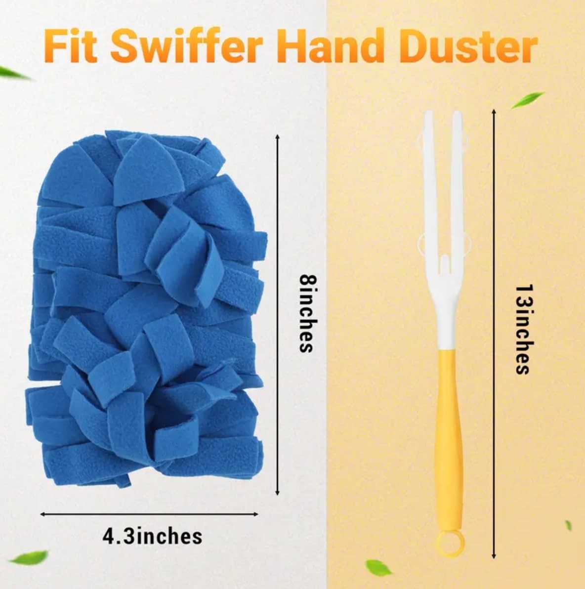 5 Pack Reusable Electrostatic Duster Refills – Heavy Duty for Dust, Hair, Furnit
