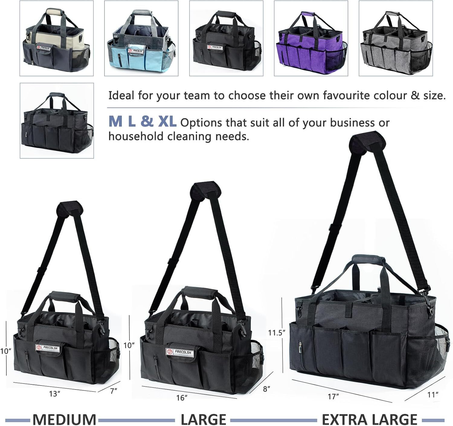 Caddy de limpieza para organizador de proveedores de limpieza profesional de 17″