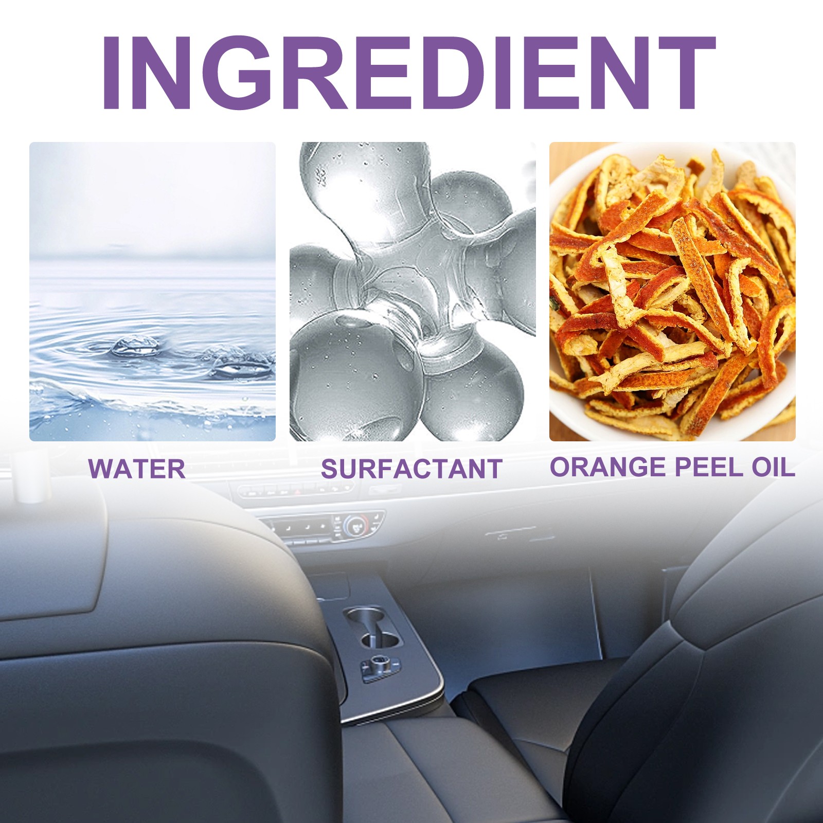 Upholstery Cleaner Car Seat Stain Remover Leather Cloth Interior Shine